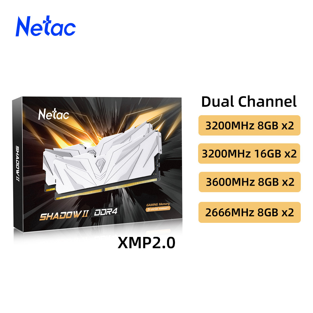 Ddr4 3200 16Gb - DDR4 8GBX2หน่วยความจำ Netac RAM DDR4 16GBX2