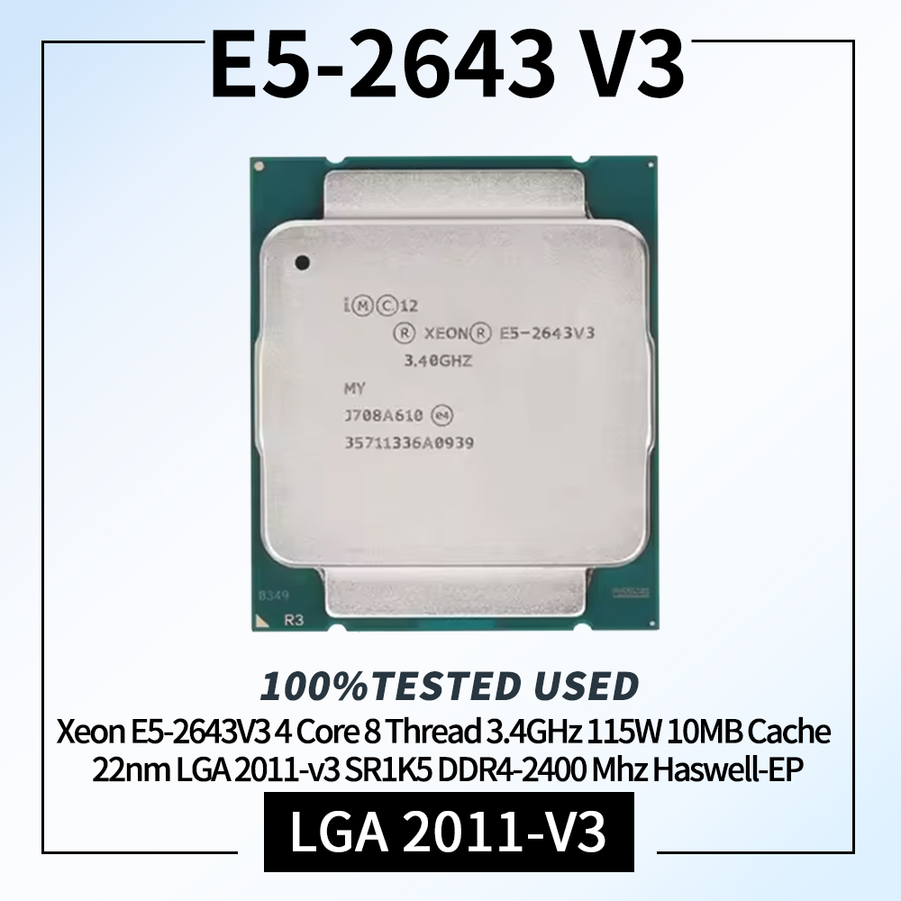 Ddr4 2400Mhz - ซีออน E5-2643V3 4 คอร์ 8 เธรด