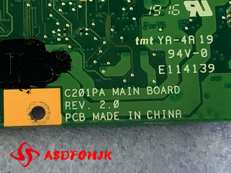 Original C201PAเมนบอร์ดแล็ปท็อ - Ddr2 Ram บทวิจารณ์และราคา
