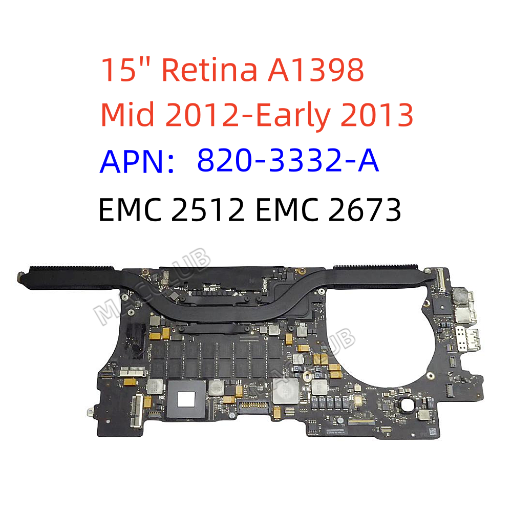 A1398 เมนบอร์ดแล็ปท็อปสําหรับ  - Ddr3 8Gb บทวิจารณ์และราคา