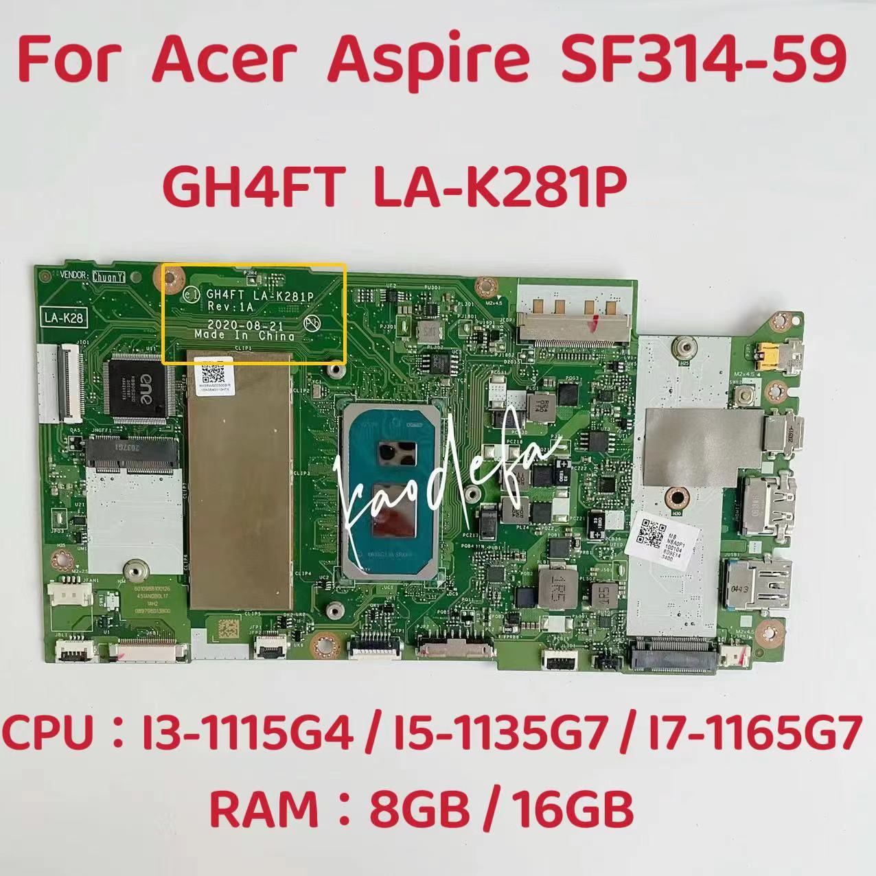 เมนบอร์ดแล็ปท็อปสำหรับ Acer As - Ddr4 8Gb บทวิจารณ์และราคา
